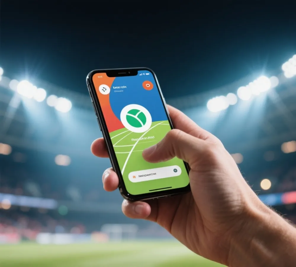 手机使用体育应用场景示意图